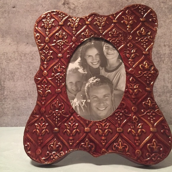 Fleur de Lis Photo Frame 5” x 7” photo - Picture 3 of 6